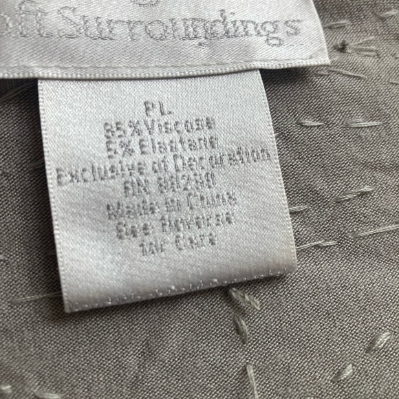 Soft surrounding silver gray sequined tunic top or dress. Petite large PL - Picture 7 of 11